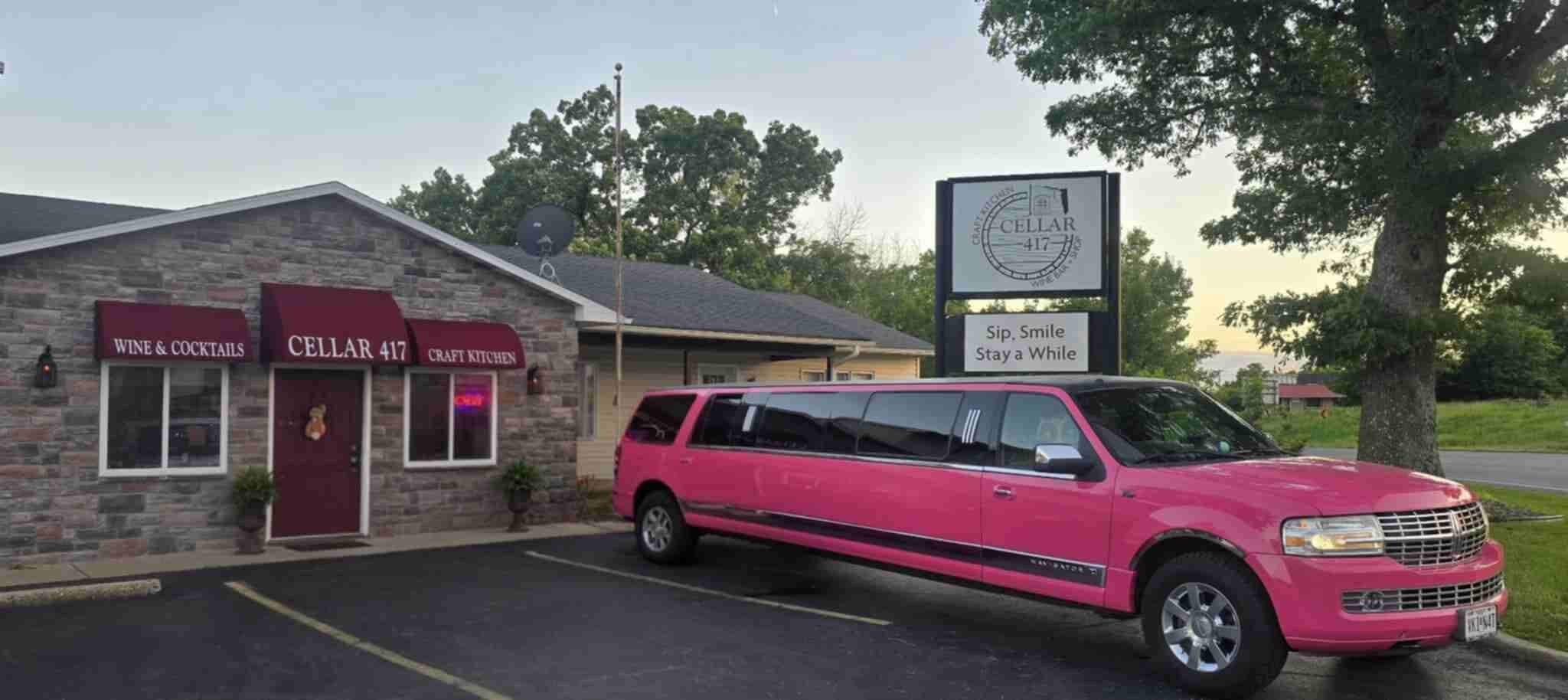 Pinkey Pink Limo at Cellar 417 Wine Bar Springfield MO